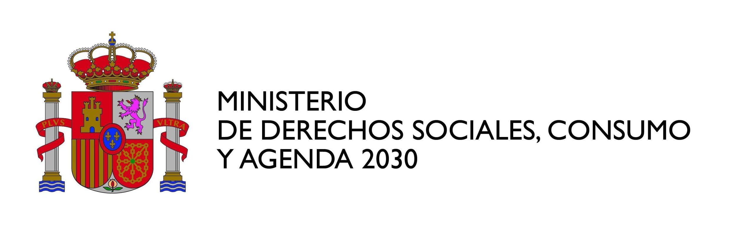 Logo Ministerio de Derechos Sociales, Consumo y Agenda 2030